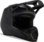 FOX V1 Matte Black 2023 青年越野摩托車頭盔