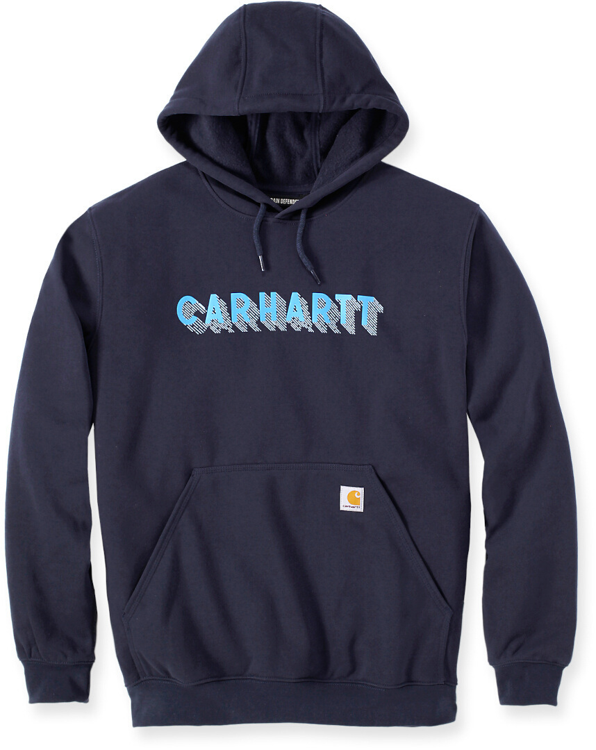 Carhartt Rain Defender Lose Fit Midweight Logo Graphic Hoodie, blau, Größe S