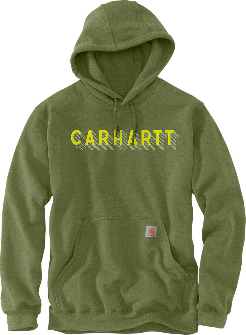 Carhartt Rain Defender Lose Fit Midweight Logo Graphic Hoodie, grün, Größe L