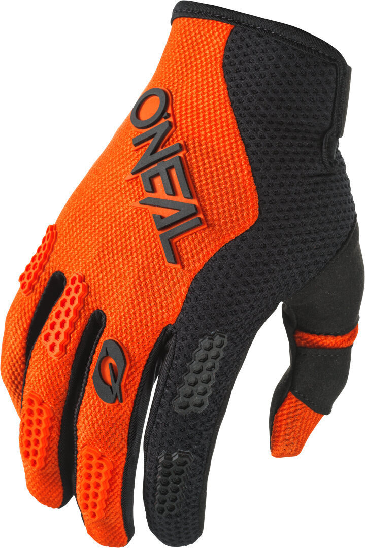 Oneal Element Racewear Motocross Handschuhe, schwarz-orange, Größe M