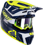 Leatt 7.5 V24 Stripes 고글이 달린 모토크로스 헬멧