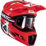 Leatt 3.5 V24 Logo Motocross Helm mit Brille