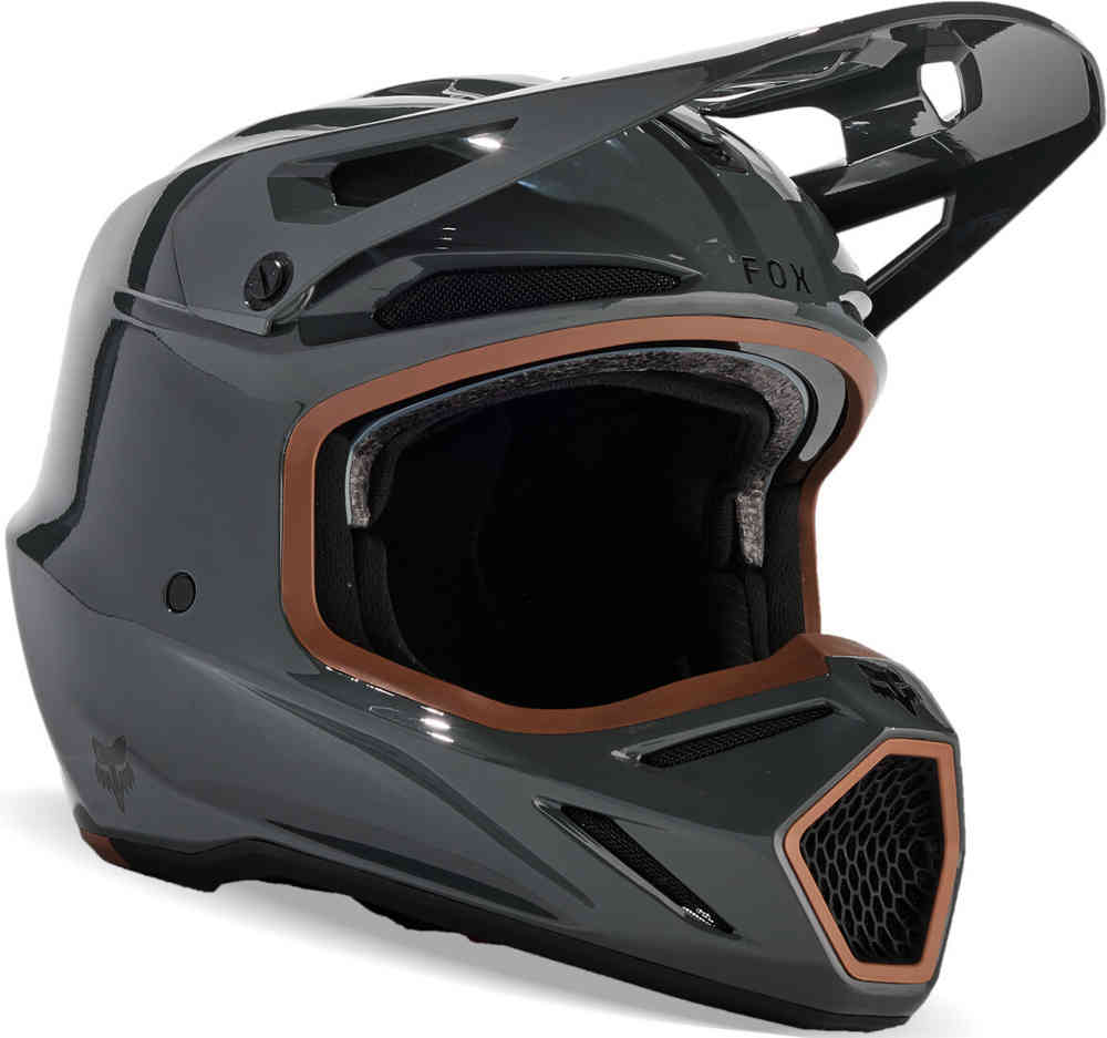 FOX V3 RS Carbon Solid MIPS 越野摩托車頭盔