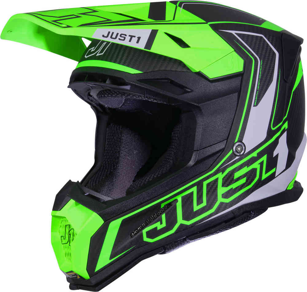 Just1 J22 Carbon Fluo 2.0 モトクロスヘルメット