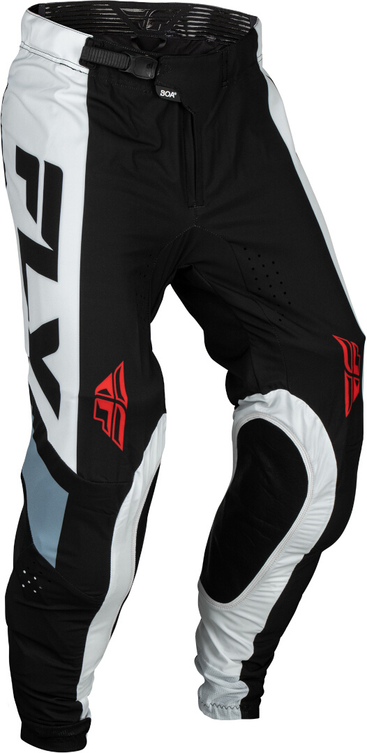 Fly Racing Lite 2024 Motocross Hose, schwarz-grau-weiss, Größe 30