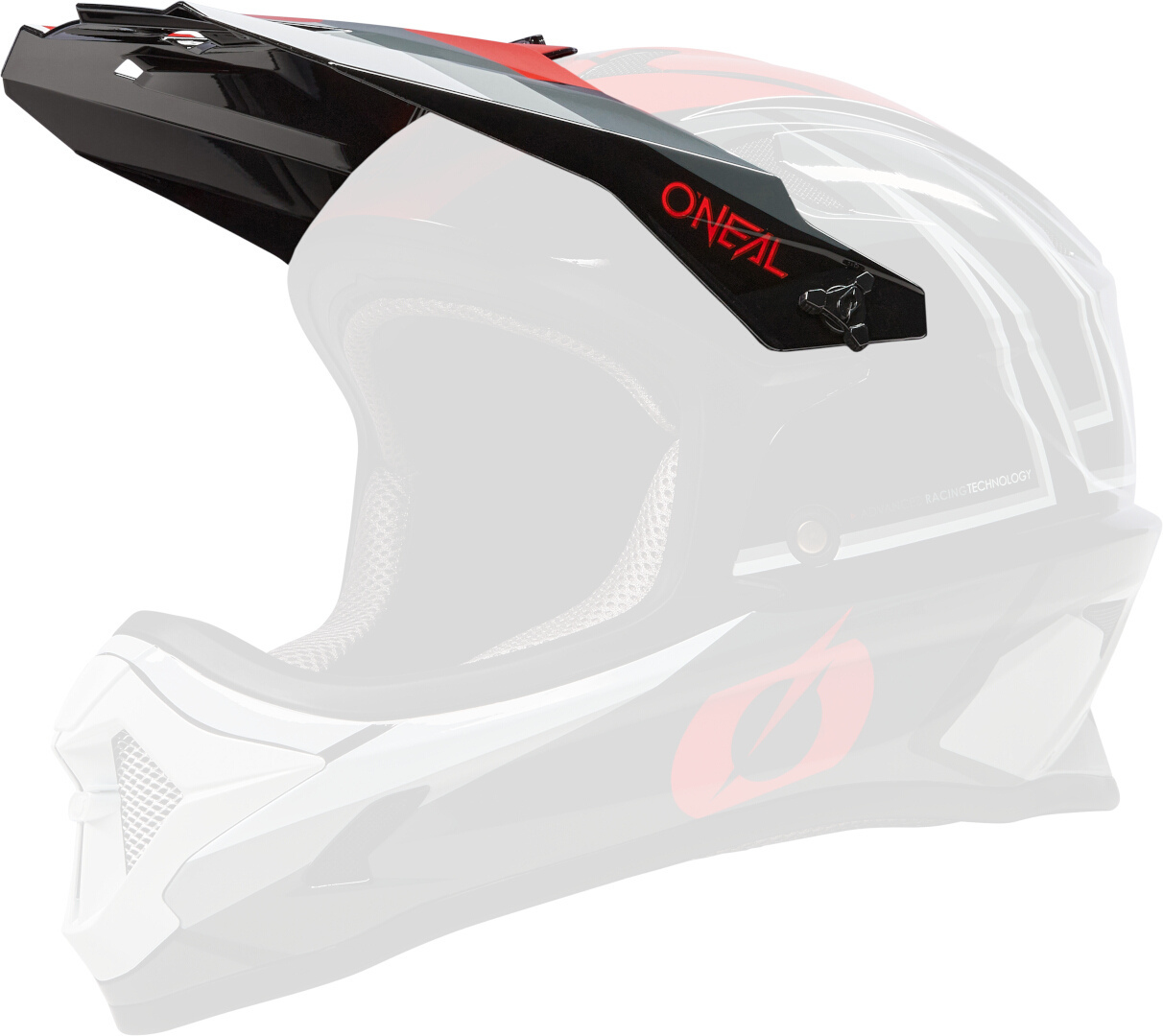 Photos - Bike Helmet ONeal Sonus Split Downhill Kids Helmet, black-grey-red, Size L 