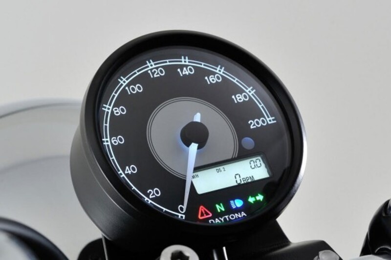 Daytona Velona 80 Speedometer 200 km/t/mph Hvit LED