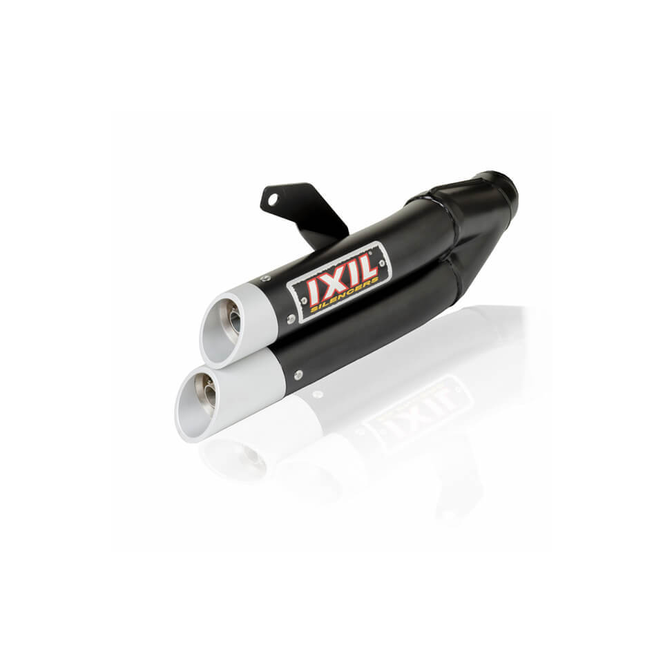 Silenciador de aço inoxidável IXIL Hyperlow preto XL para Honda CB 750 HORNET, 23- (RH 12)
