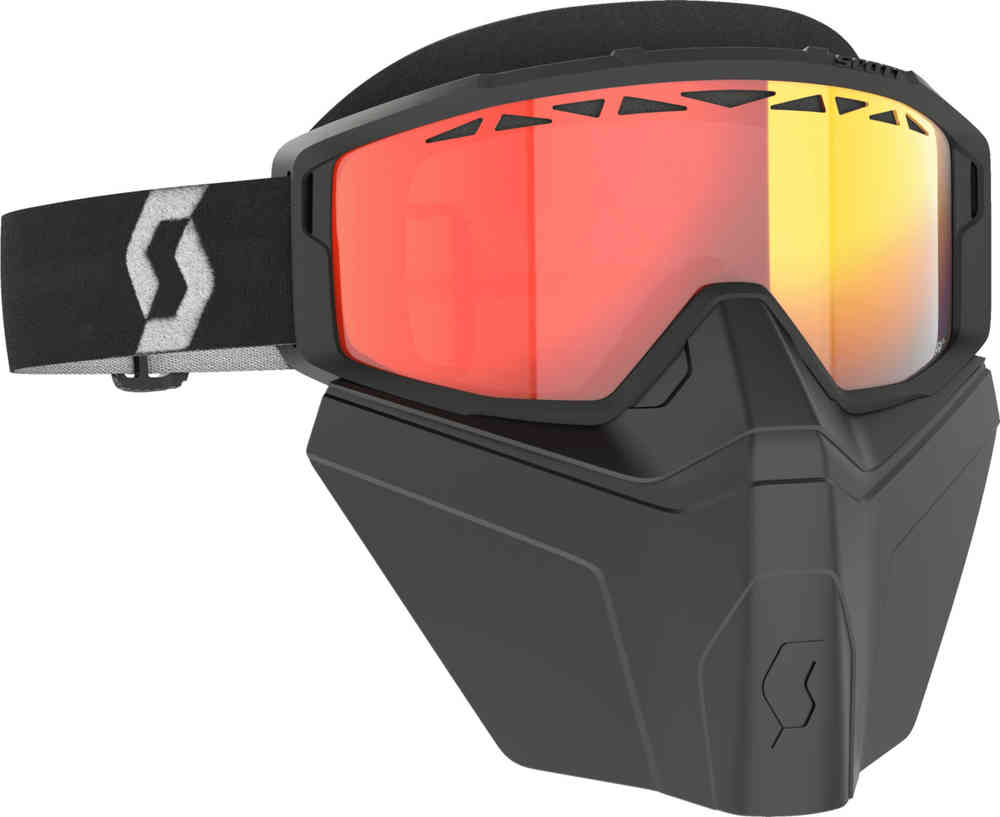 Scott Primal Safari Facemask Light Sensitive Occhiali da neve neri/bianchi