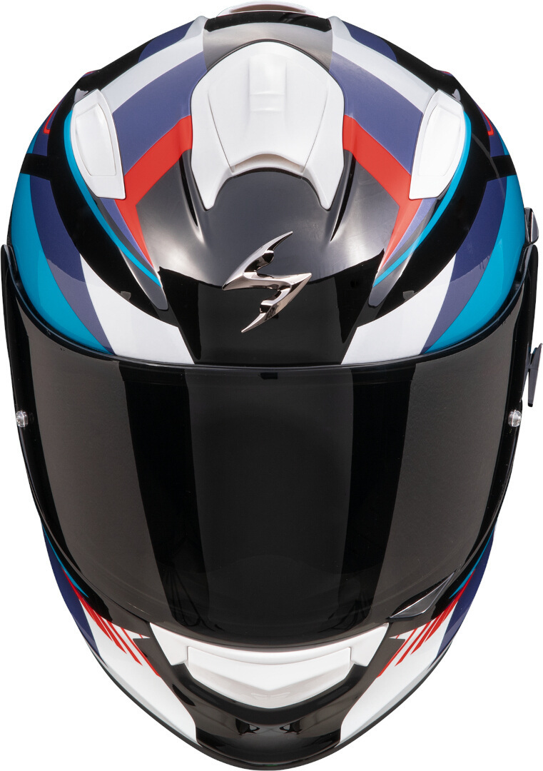 Photos - Motorcycle Helmet Scorpion EXO-491 Abilis Helmet, black-red-blue, Size 2XL for Men 