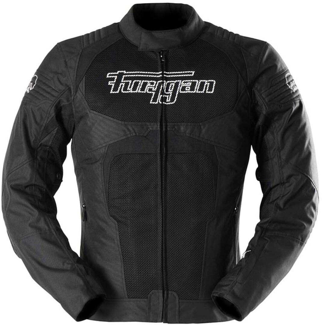 Furygan WB08 Vented+ Motorrad Textiljacke, schwarz-weiss, Größe L