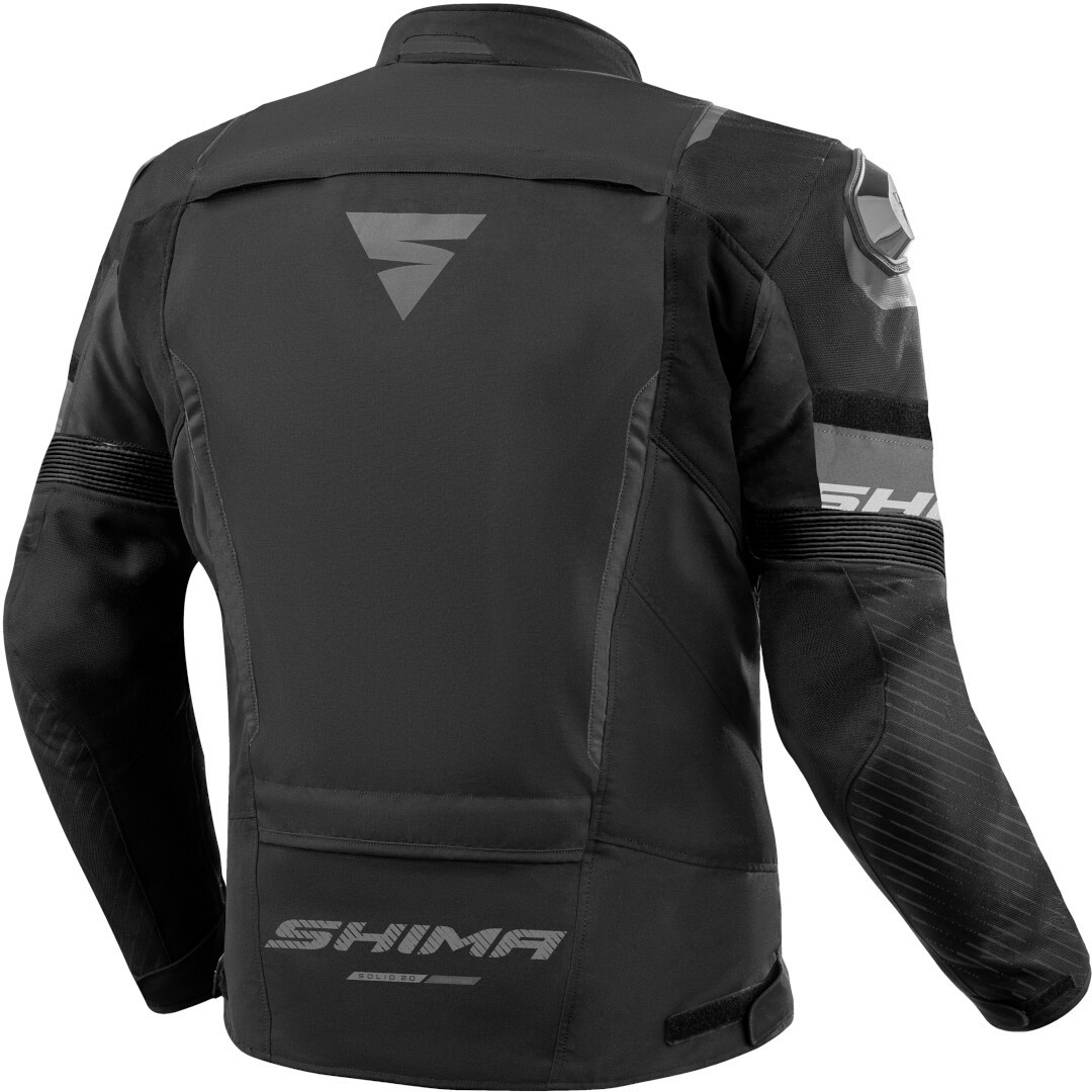 Photos - Motorcycle Clothing SHIMA Solid 2.0 waterproof Motorcycle Textile Jacket, black, Size 3XL 