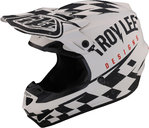Troy Lee Designs SE4 Polyacrylite Race Shop MIPS Motocross hjälm