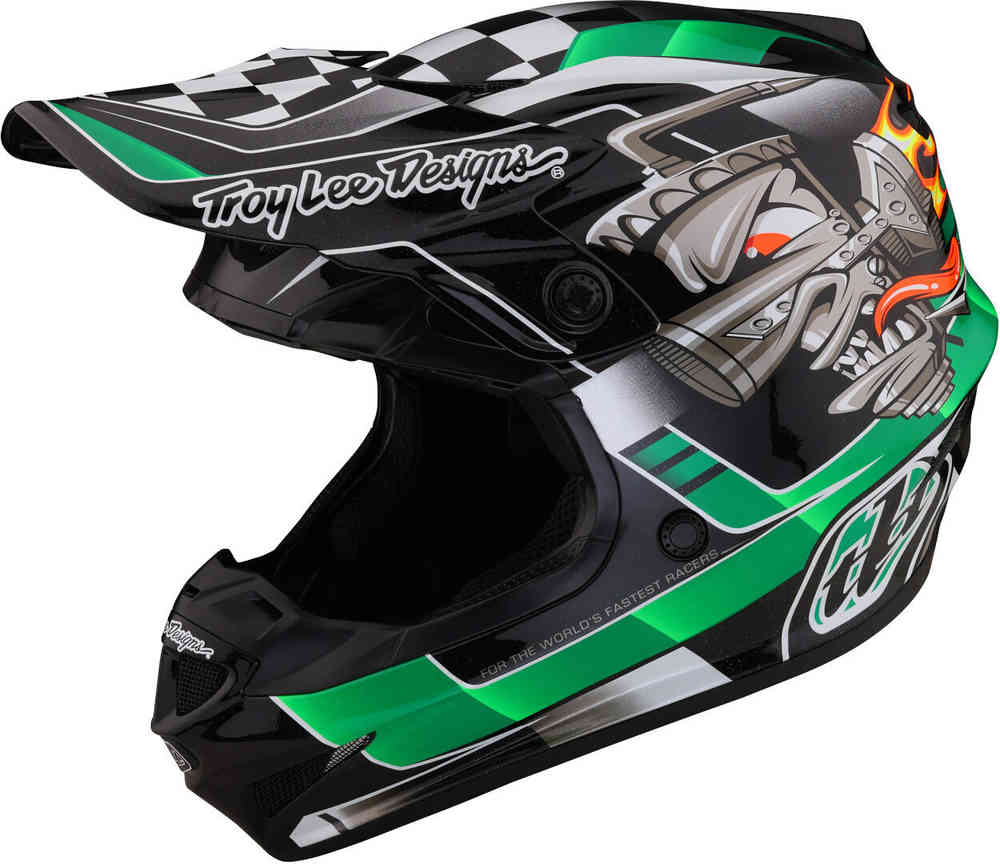 Troy Lee Designs SE4 Polyacrylite Carb MIPS Motocross-kypärä