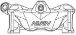 NISSIN Pinza de freno de 4 pistones izquierda - Radial