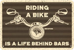 Oxford Riding a Bike Metalowa tabliczka