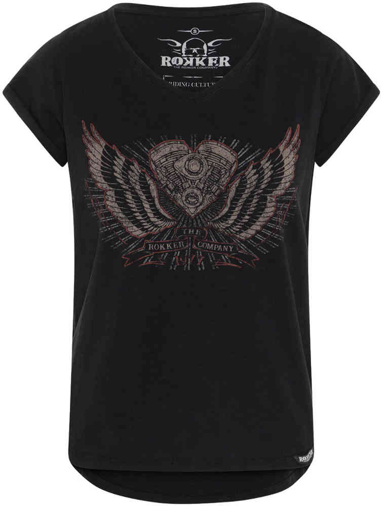 Rokker Heart T-skjorte for damer