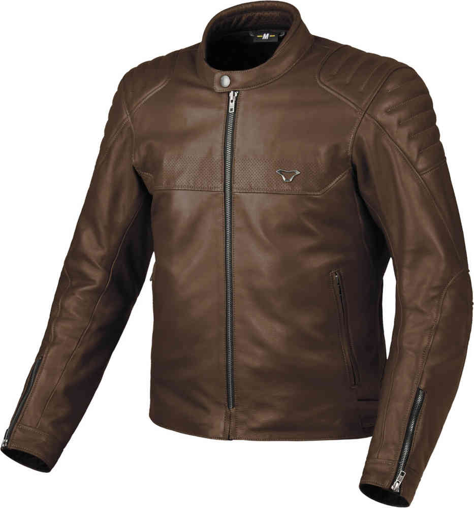 Macna Lance 2.0 jaqueta de couro perfurada da motocicleta