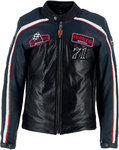 Helstons Formula Sport chaqueta de cuero impermeable para motocicleta