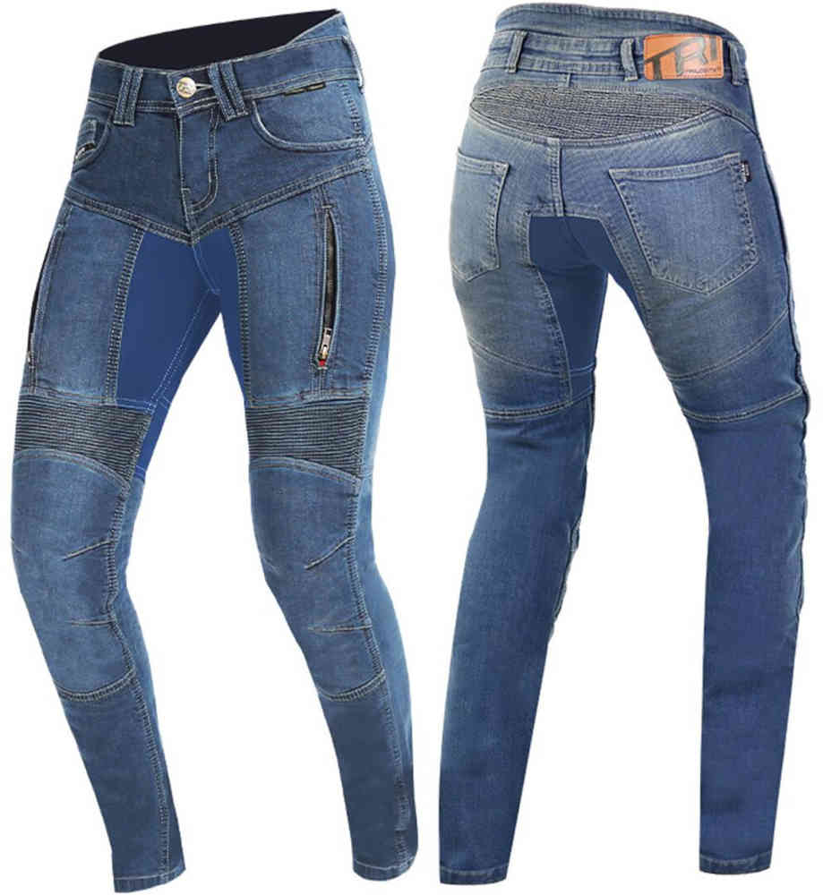 Trilobite Parado Blue Monolayer Slim Damen Motorrad Jeans