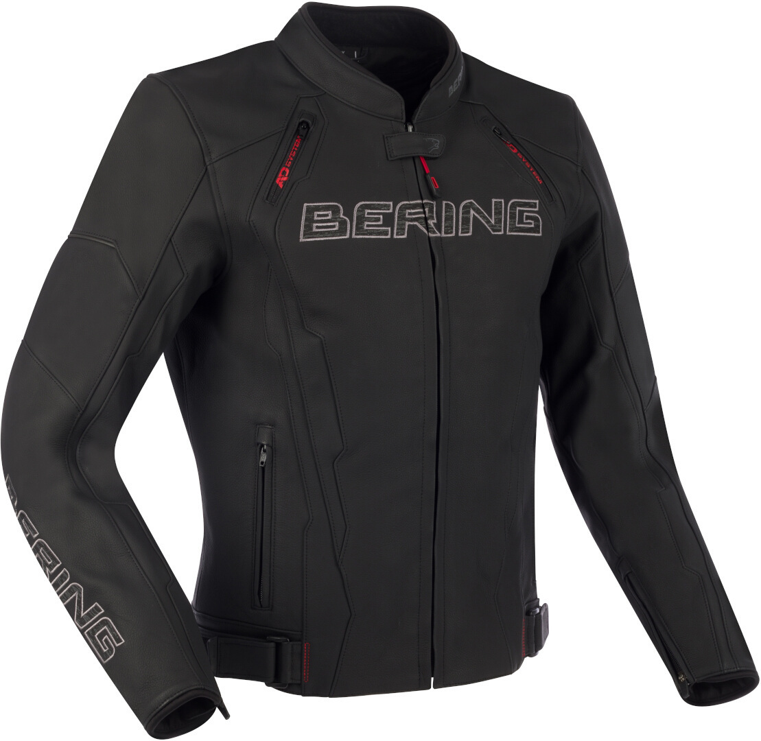 Bering Atomic Motorrad Lederjacke, schwarz, Größe 2XL