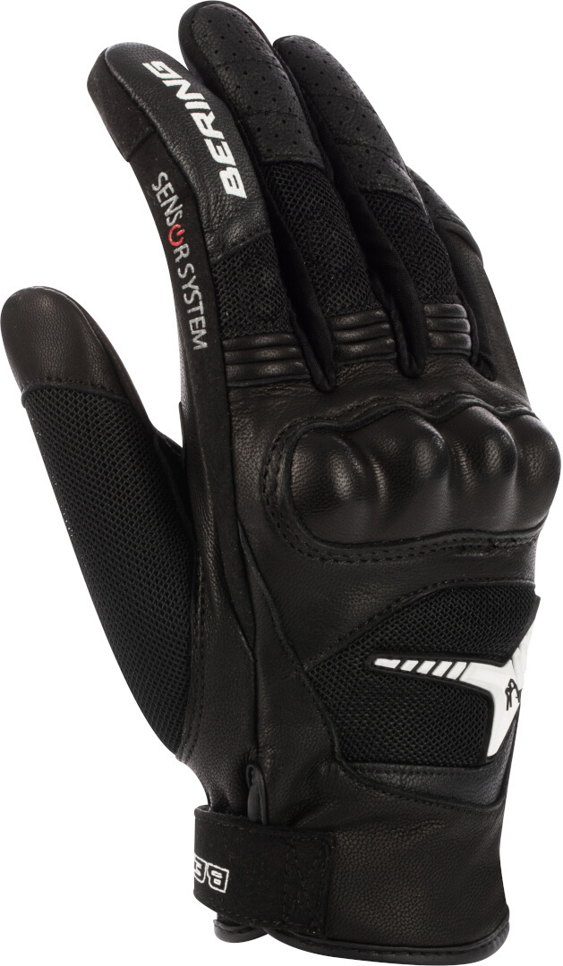 Bering Kelly Damen Motorrad Handschuhe, schwarz-weiss, Größe S