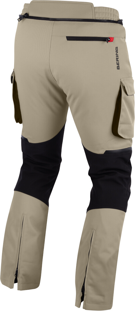 Photos - Motorcycle Clothing BERING Freeway waterproof Motorcycle Textile Pants, beige, Size 4XL 