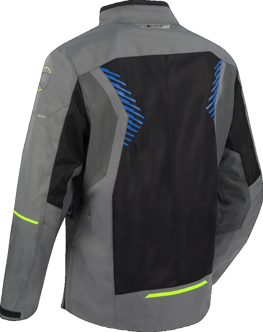 Photos - Motorcycle Clothing BERING Bakundu waterproof Motorcycle Textile Jacket, black-grey-blue, Size 