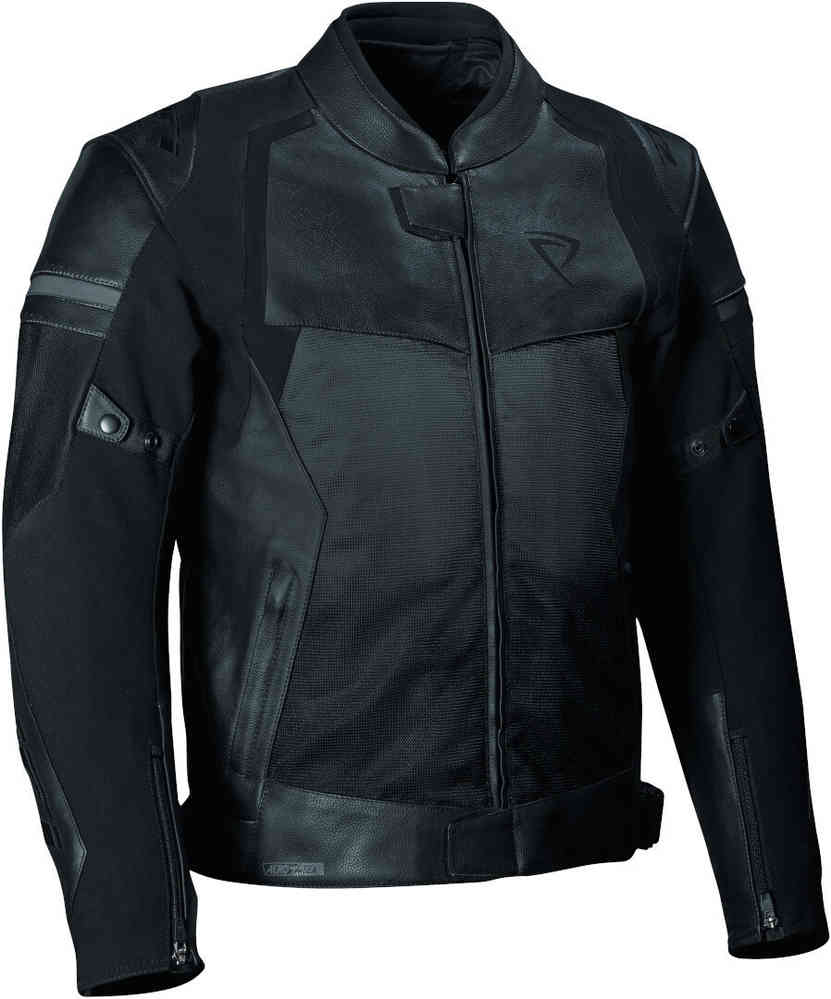 DIFI Oakland Aerotex Solid chaqueta de cuero de moto impermeable perforada